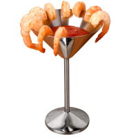 Polished Stainless Steel Martini Glass